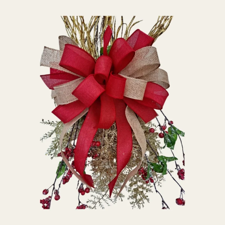 Christmas Burlap Ribbon - Hot Custom Boxes