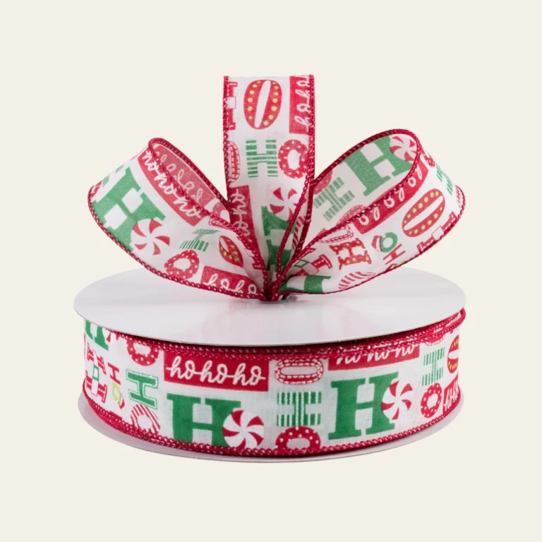 Patterned Satin Christmas Ribbon Wholesale - Hot Custom Boxes
