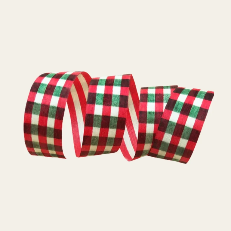 Gingham Christmas Ribbons - Hot Custom Boxes