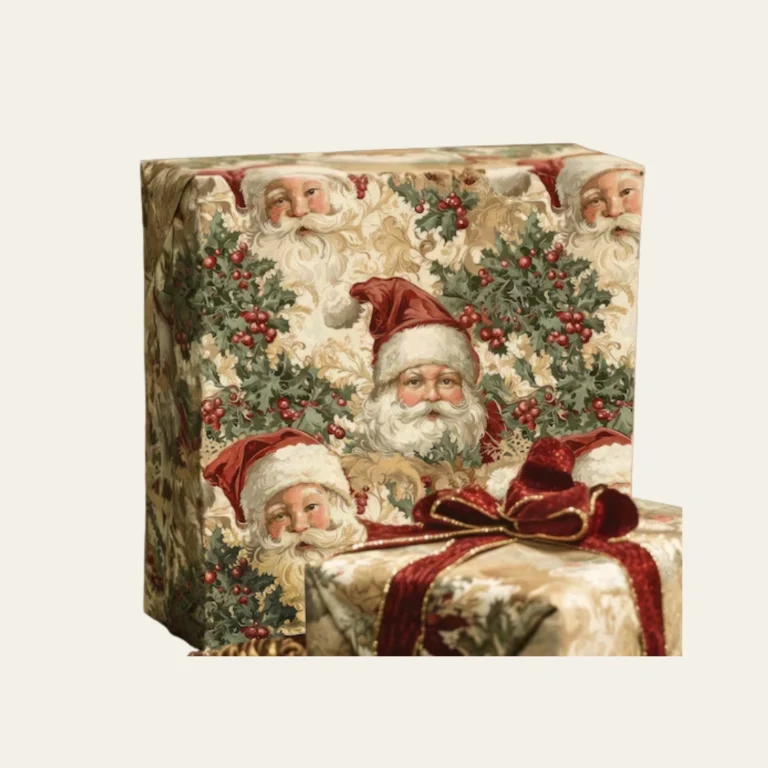 Santa Christmas Wrapping Paper - Hot Custom Boxes