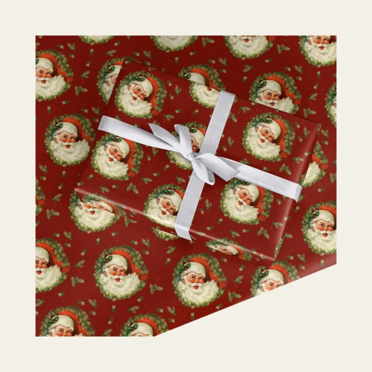 Santa Christmas Wrapping Paper - Hot Custom Boxes