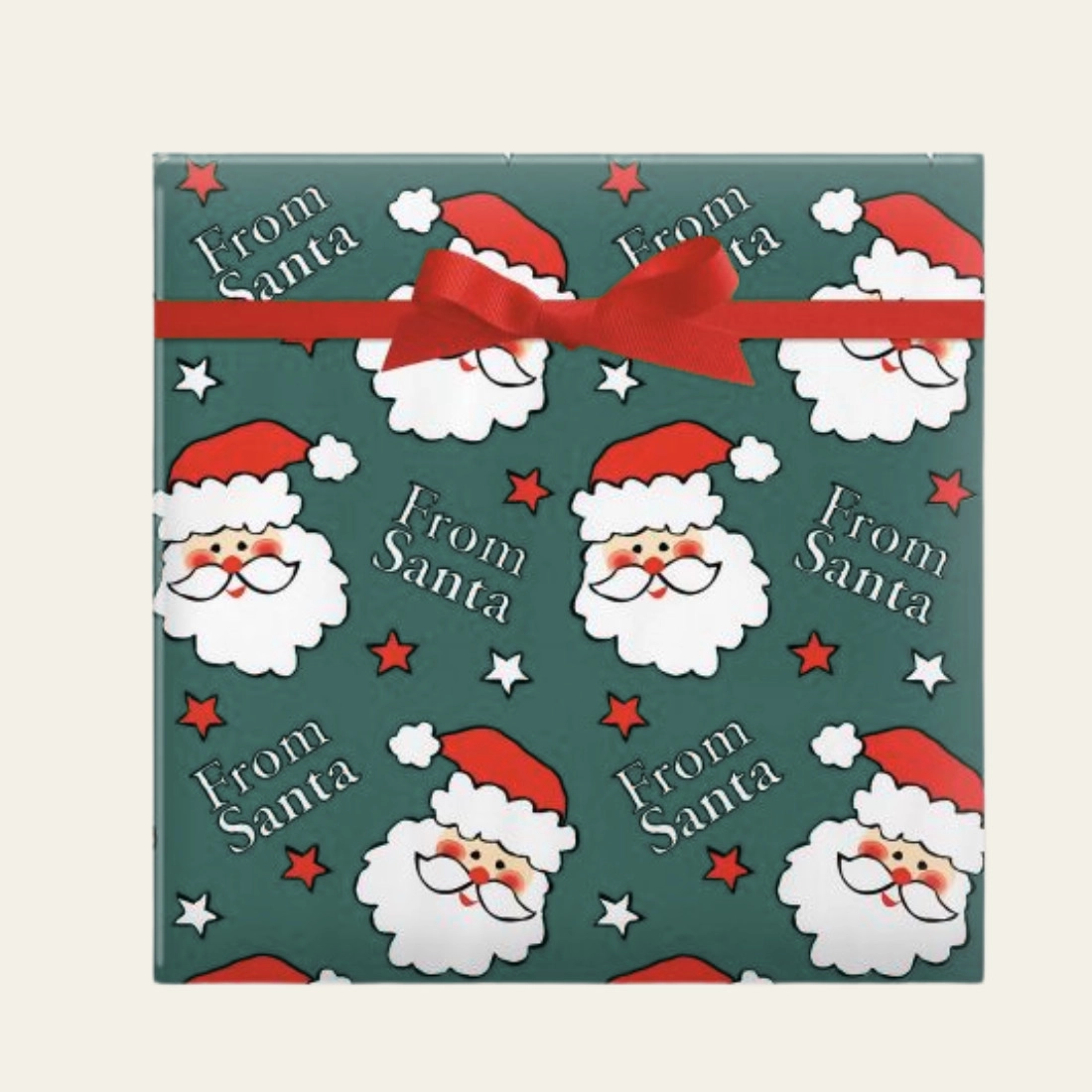 Santa Christmas Wrapping Paper - Hot Custom Boxes