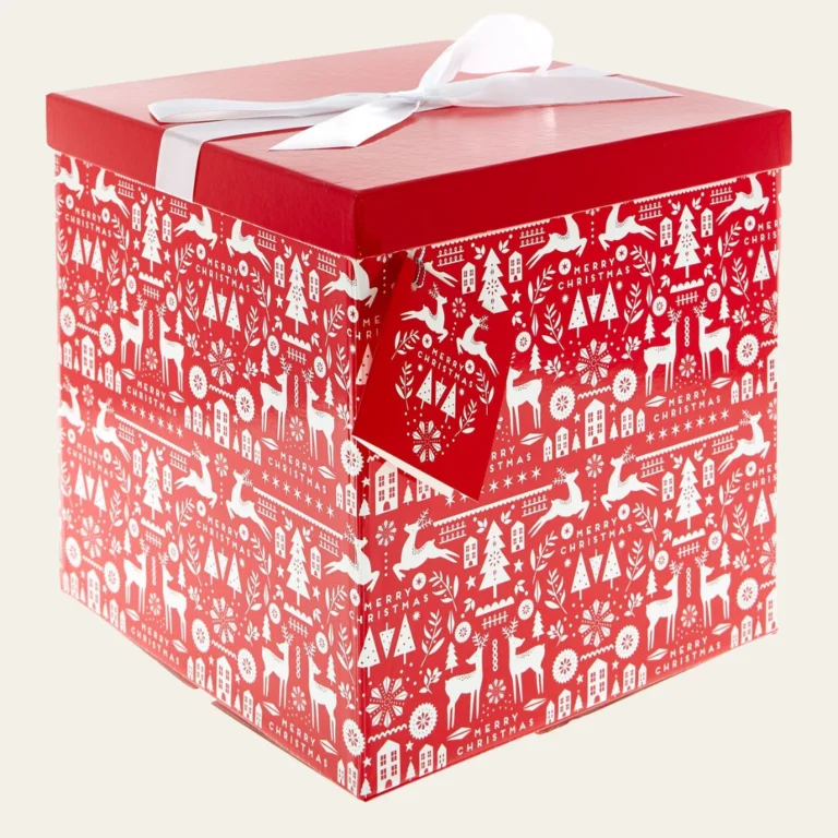 Red Christmas Gift Boxes with Lid - Hot Custom Boxes