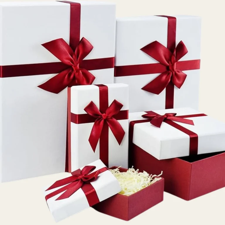 Red Christmas Gift Boxes with Lid - Hot Custom Boxes