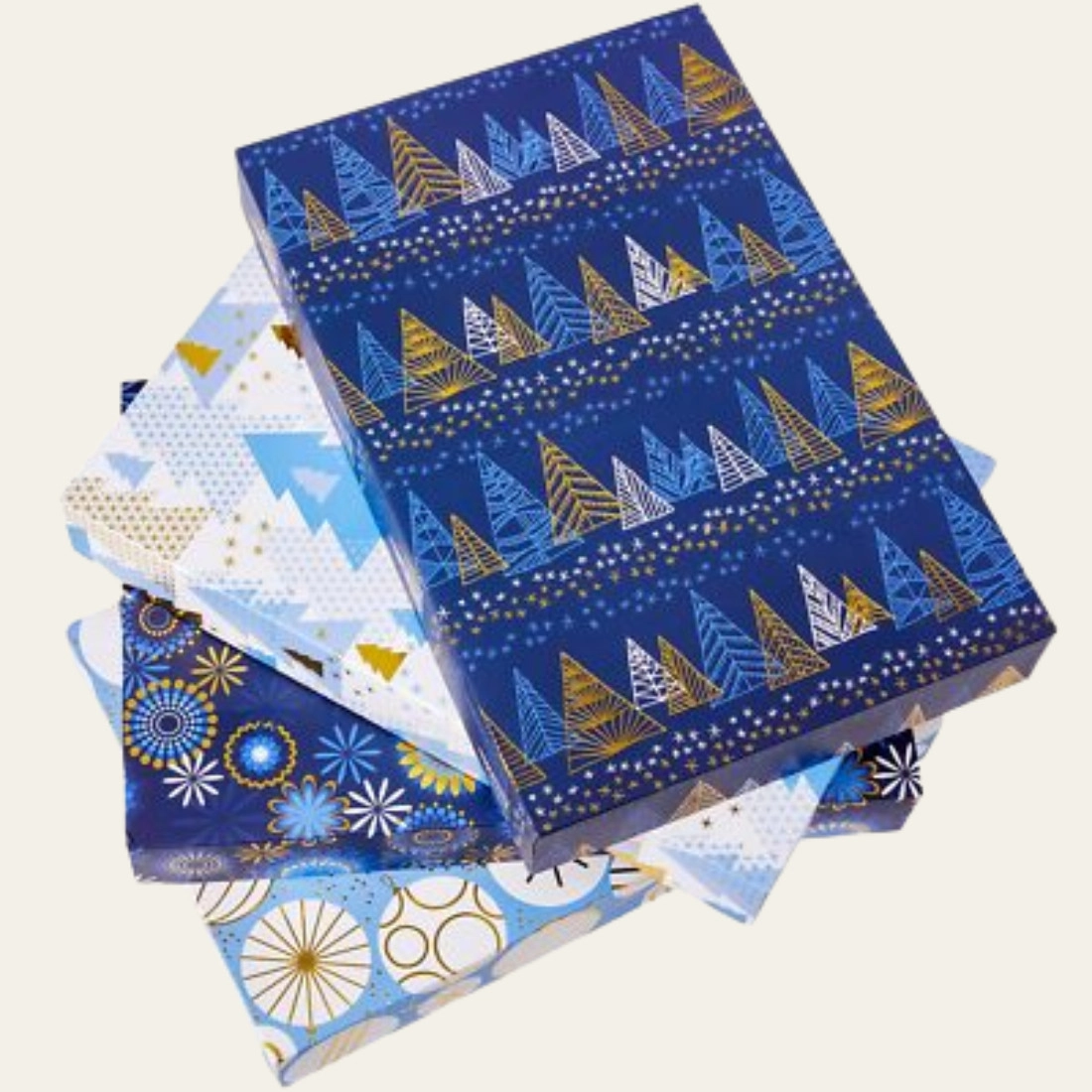 Blue Large Christmas Gift Boxes - Hot Custom Boxes