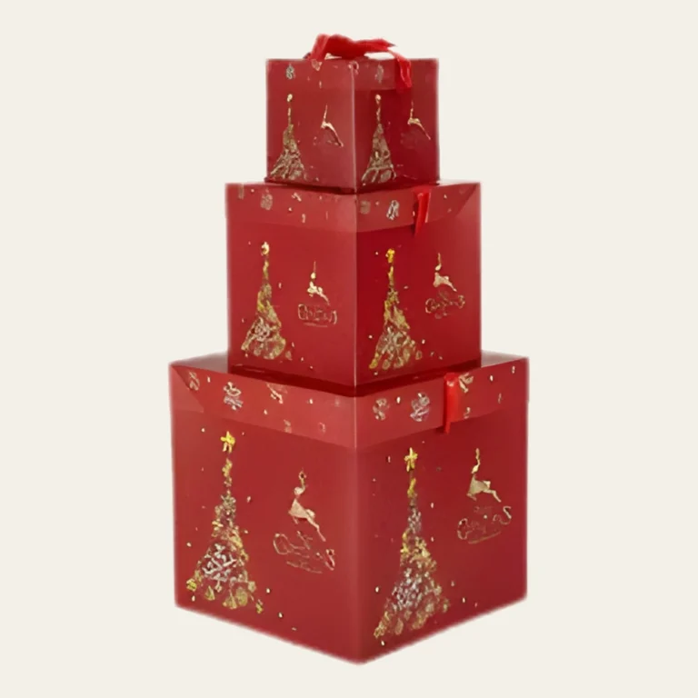 Red Christmas Gift Boxes - Hot Custom Boxes