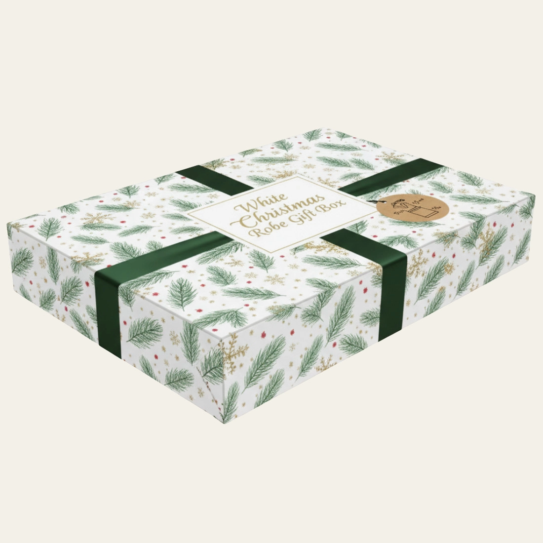 White Christmas Robe Gift Boxes - Hot Custom Boxes