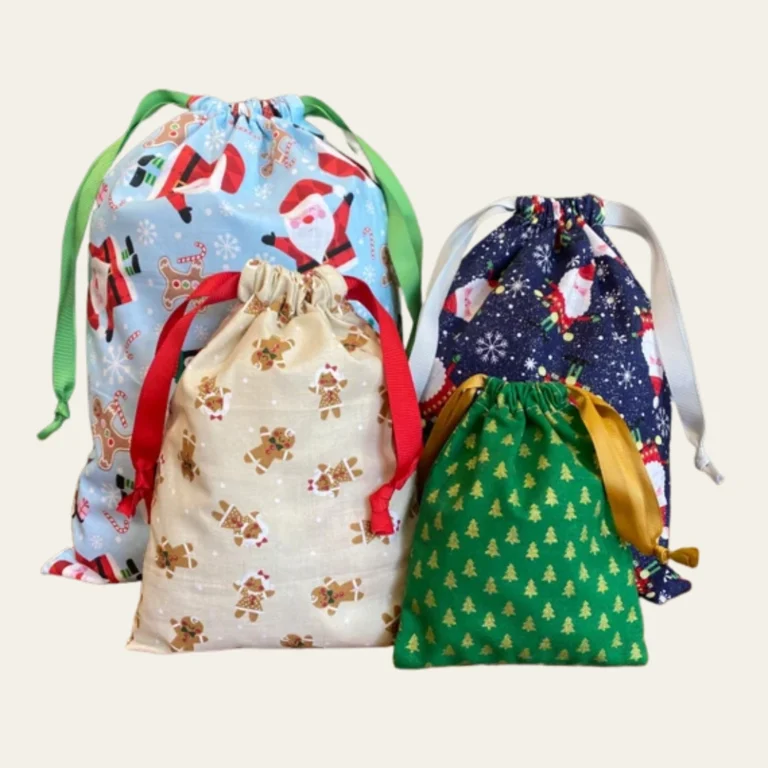 Christmas Drawstring Gift Bags - Hot Custom Boxes