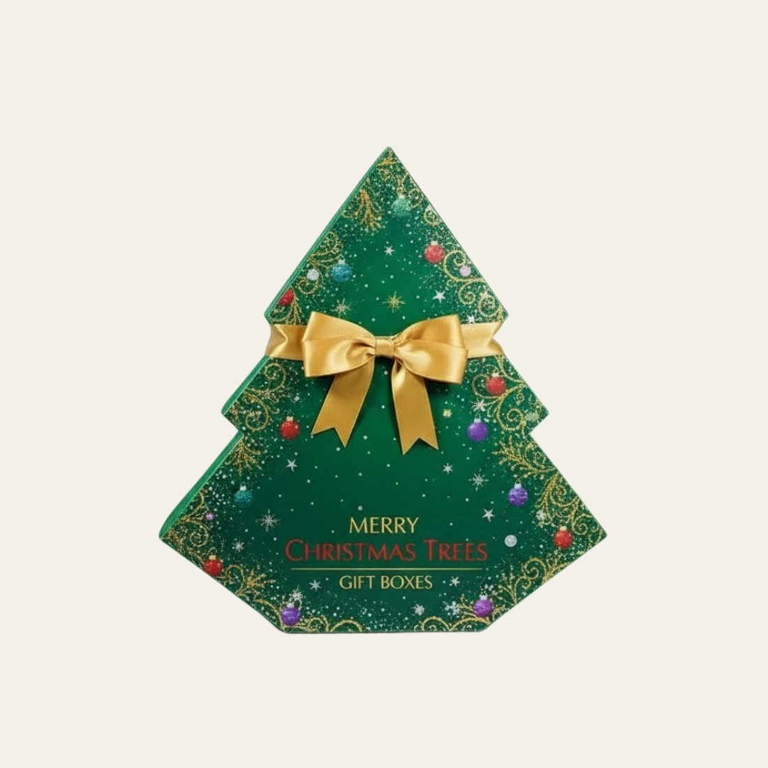 Merry Christmas Trees Gift Boxes - Hot Custom Boxes
