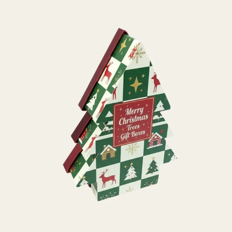 Merry Christmas Trees Gift Boxes - Hot Custom Boxes