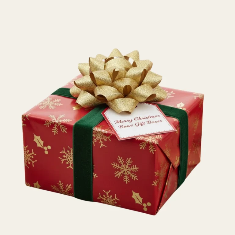 Merry Christmas Bows Gift Boxes - Hot Custom Boxes