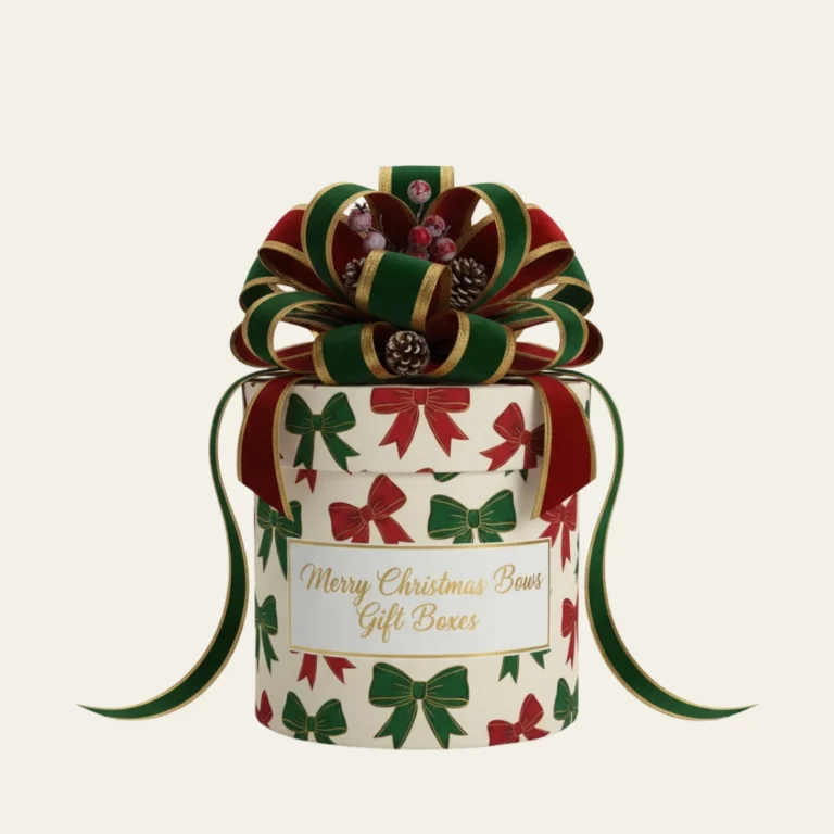 Merry Christmas Bows Gift Boxes - Hot Custom Boxes
