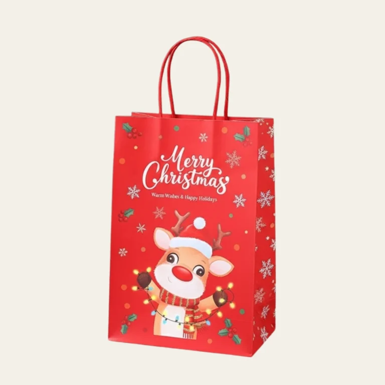 Merry Christmas Gift Bags - Hot Custom Boxes