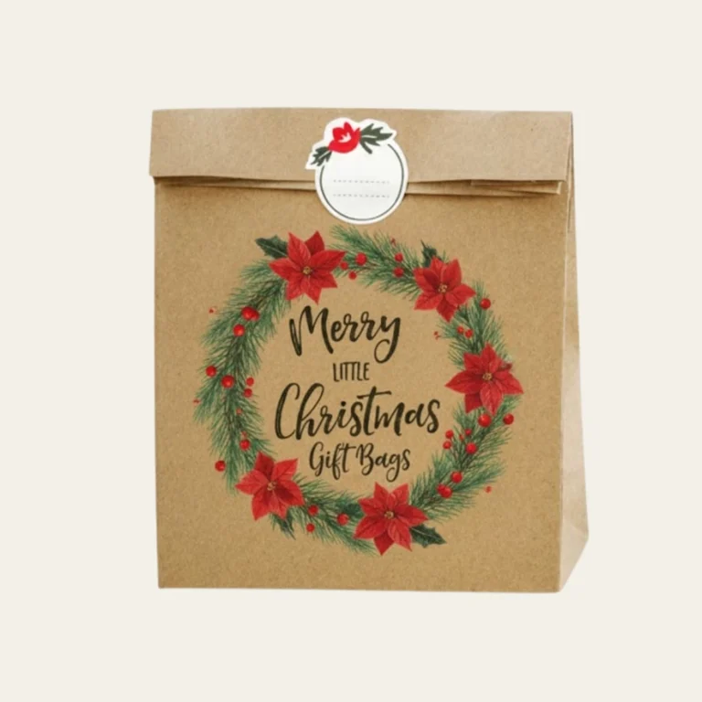 Merry Little Christmas Gift Bags - Hot Custom Boxes
