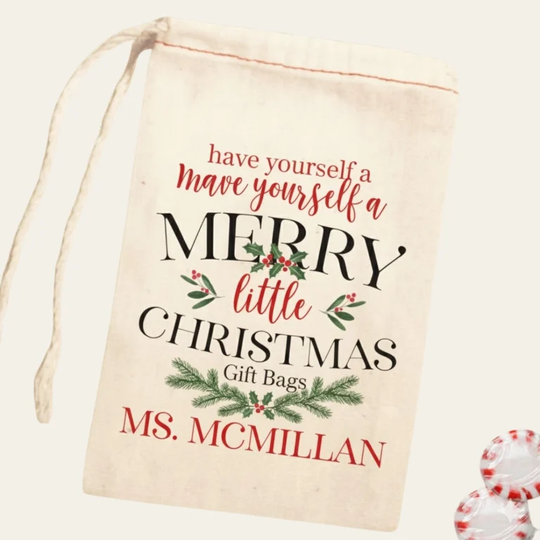 Merry Little Christmas Gift Bags - Hot Custom Boxes