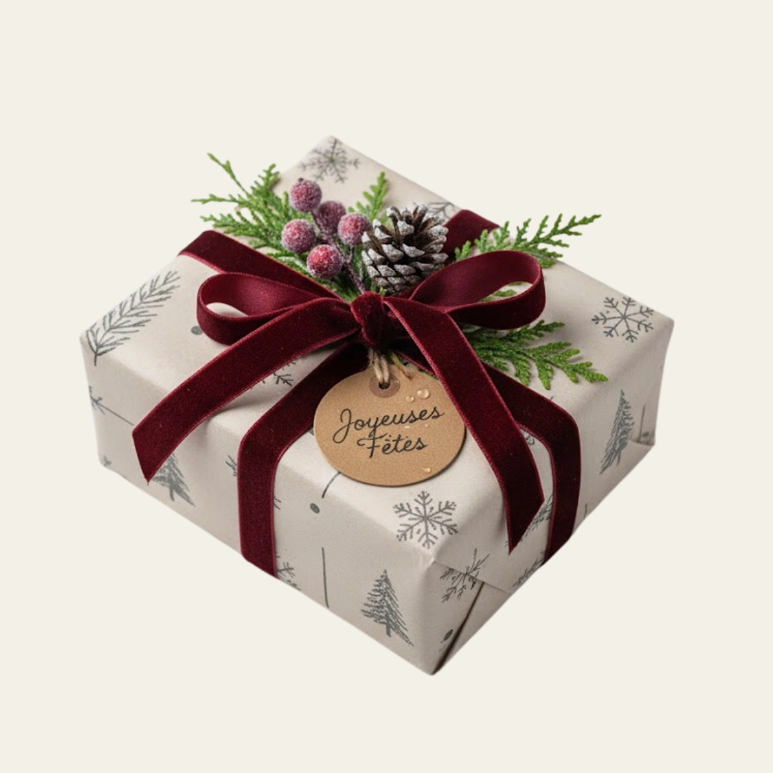Rustic Winter Christmas Gift Boxes - Hot Custom Boxes