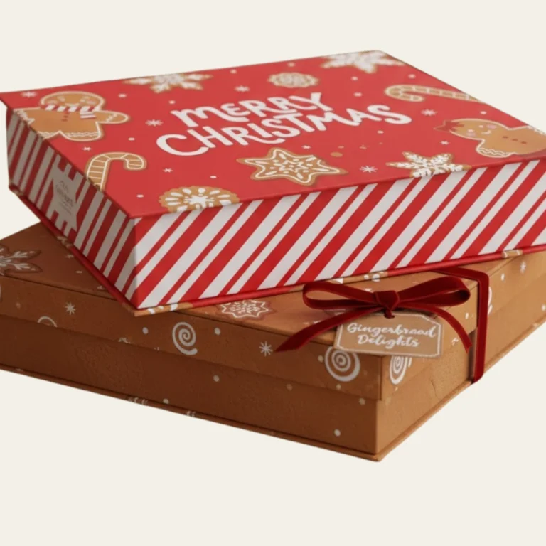 Merry Christmas Gingerbread Gift Boxes - Hot Custom Boxes