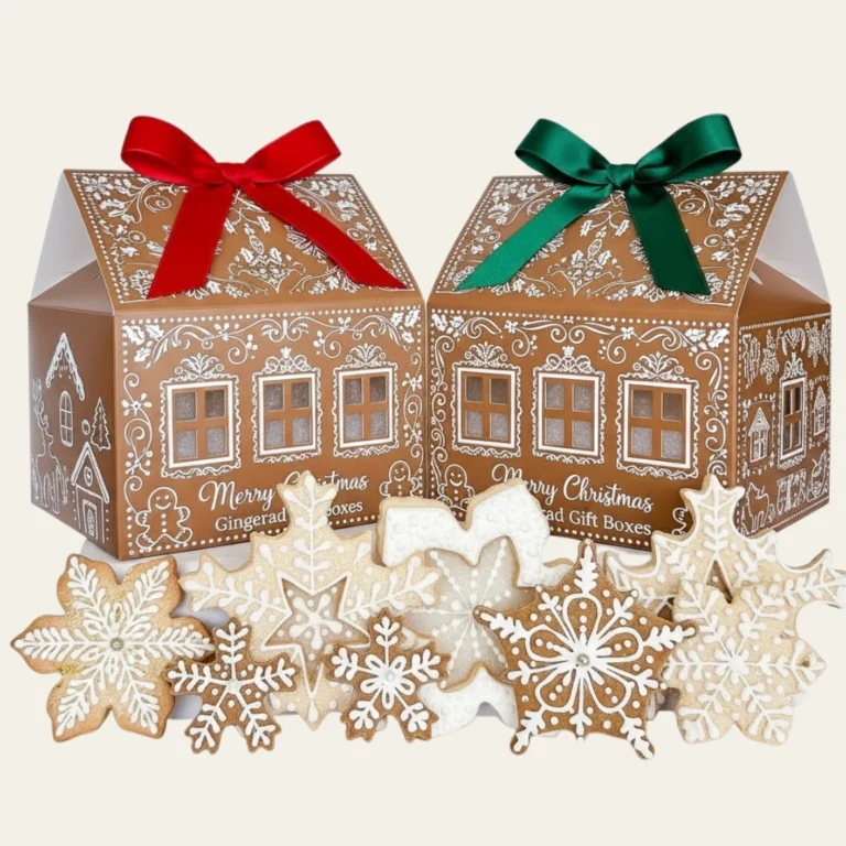 Merry Christmas Gingerbread Gift Boxes - Hot Custom Boxes