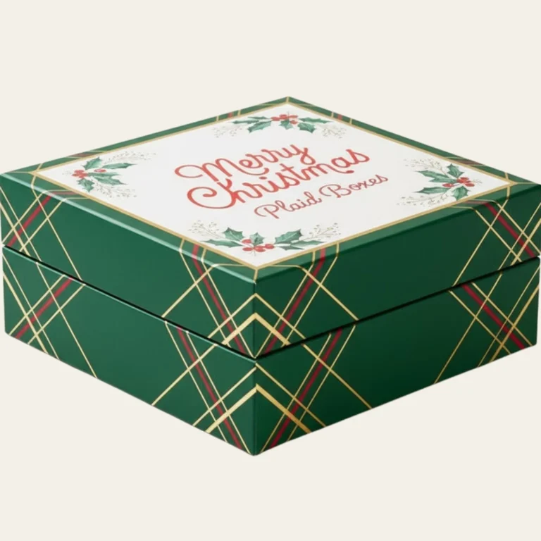 Merry Christmas Plaid Boxes - Hot Custom Boxes