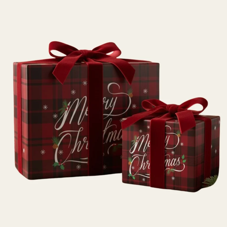 Merry Christmas Plaid Boxes - Hot Custom Boxes