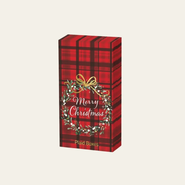 Merry Christmas Plaid Boxes - Hot Custom Boxes