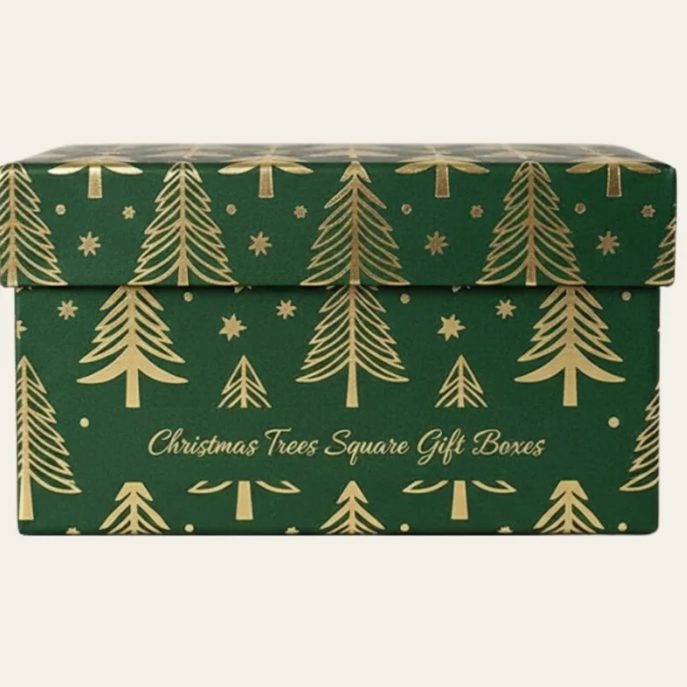 Christmas Trees Square Gift Boxes - Hot Custom Boxes
