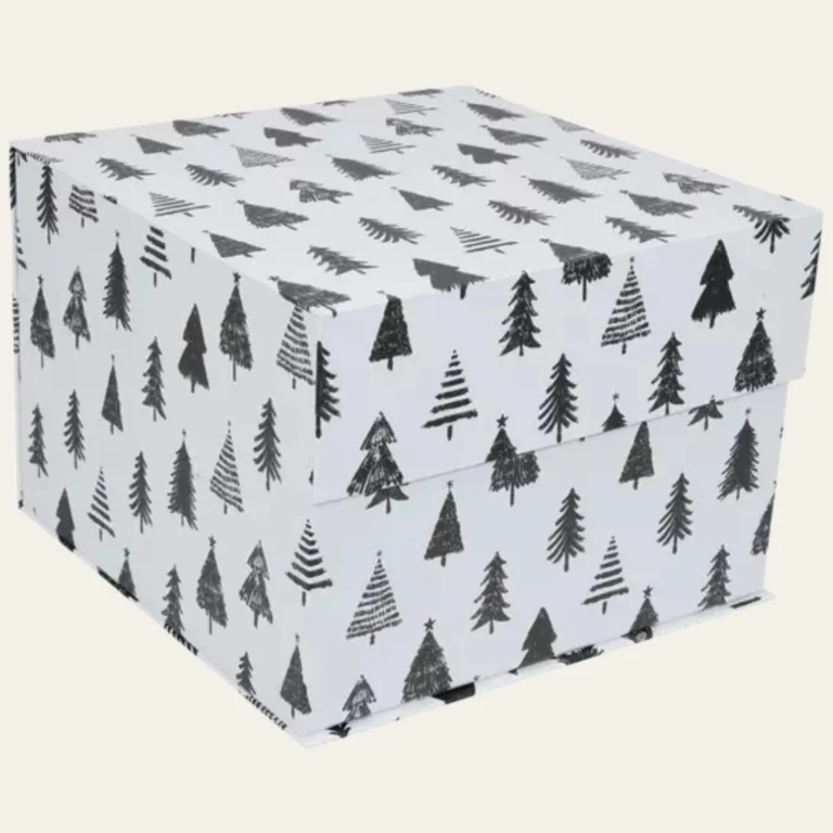 Christmas Trees Square Gift Boxes - Hot Custom Boxes