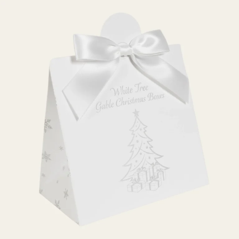 White Tree Gable Christmas Boxes -Hot Custom Boxes