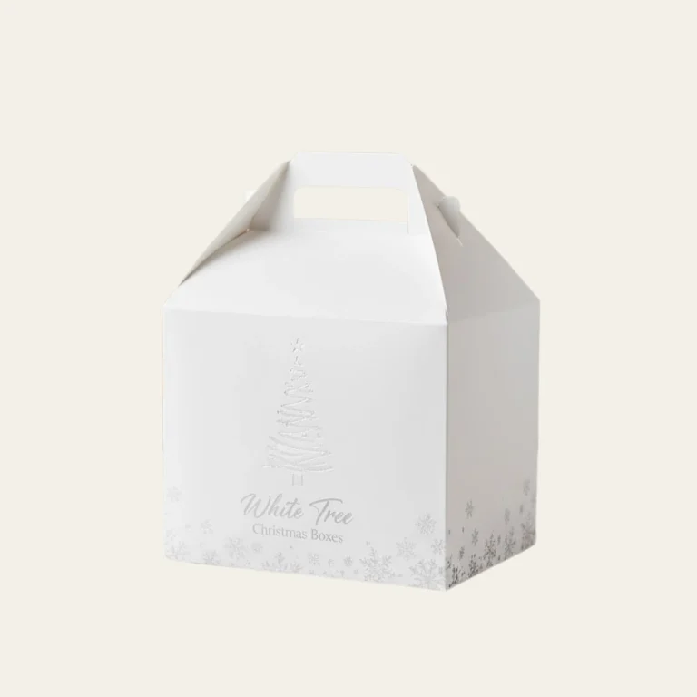 White Tree Gable Christmas Boxes -Hot Custom Boxes