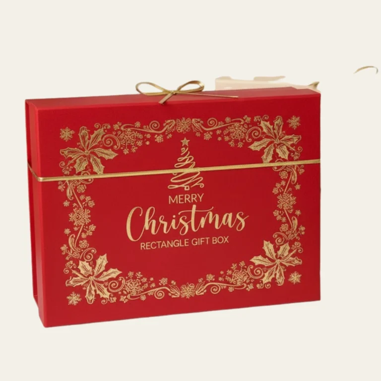 Merry Christmas Rectangle Gift Boxes - Hot Custom Boxes