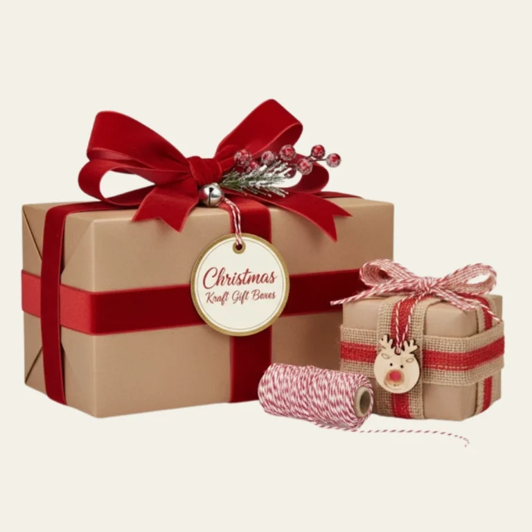 Christmas Kraft Gift Boxes - Hot Custom Boxes