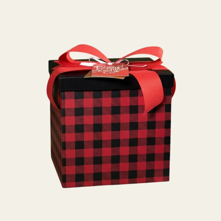 Merry Christmas Plaid Gift Boxes - Hot Custom Boxes