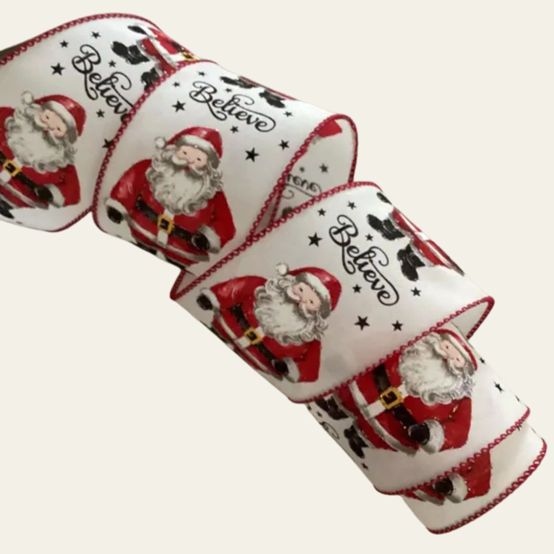 Santa Claus Ribbon - Hot Custom Boxes