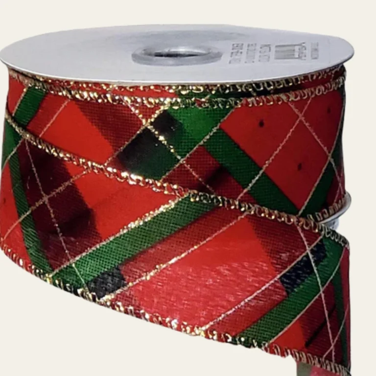 Plaid Christmas Ribbons - Hot Custom Boxes