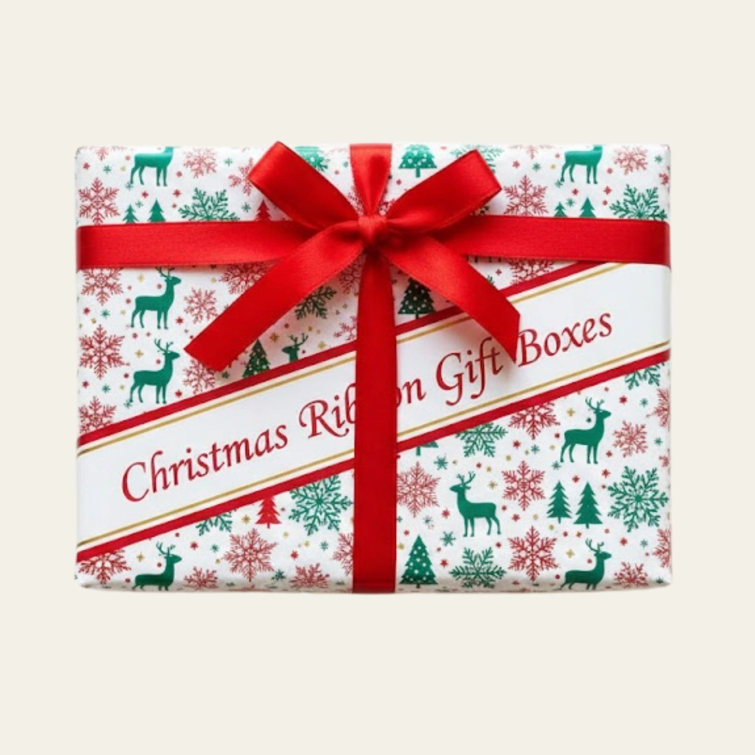 Christmas Ribbon Gift Boxes - Hot Custom Boxes