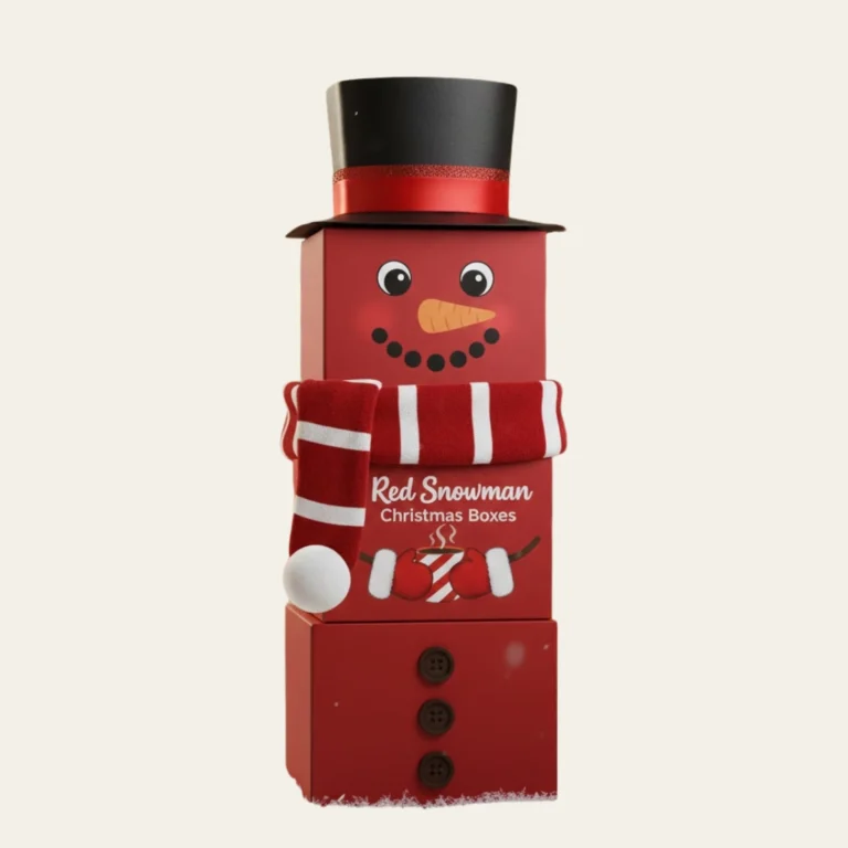 Red Snowman Christmas Boxes - Hot Custom Boxes