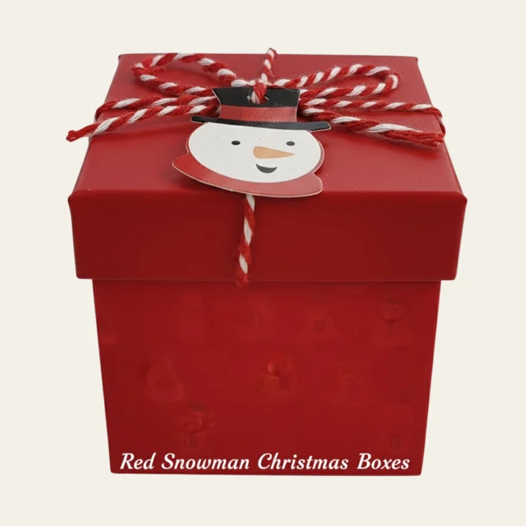 Red Snowman Christmas Boxes - Hot Custom Boxes