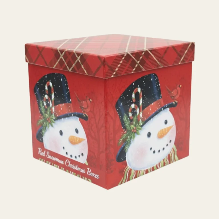 Red Snowman Christmas Boxes - Hot Custom Boxes