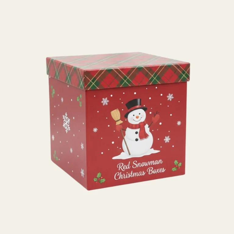 Red Snowman Christmas Boxes - Hot Custom Boxes