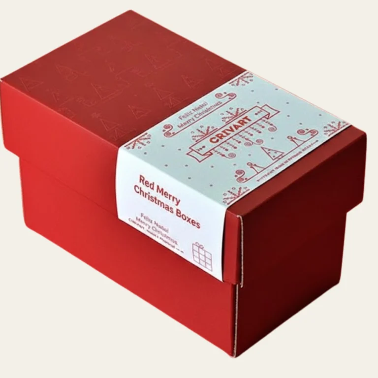 Red Merry Christmas Boxes - Hot Custom Boxes