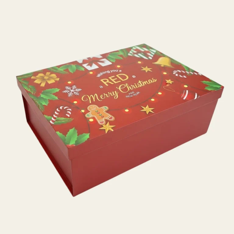 Red Merry Christmas Boxes - Hot Custom Boxes