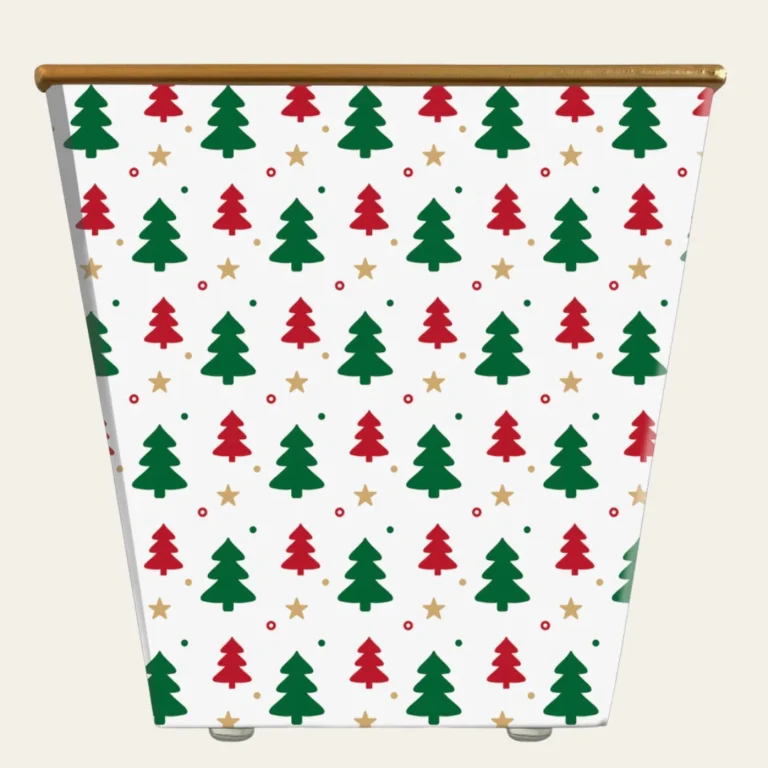 Red &amp; Green Christmas Trees Container - Hot Custom Boxes