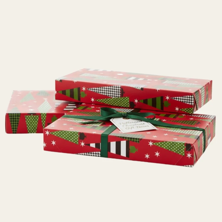Patterned Shirt Christmas Gift Boxes - Hot Custom Boxes