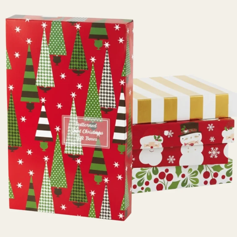 Patterned Shirt Christmas Gift Boxes - Hot Custom Boxes