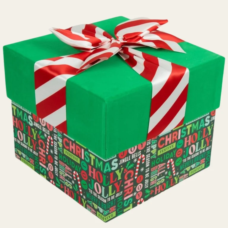 Colorful Holiday Sayings Gift Boxes - Hot Custom Boxes