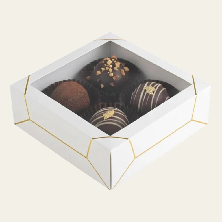 Square White Clear Window Gift Boxes - Hot Custom Boxes