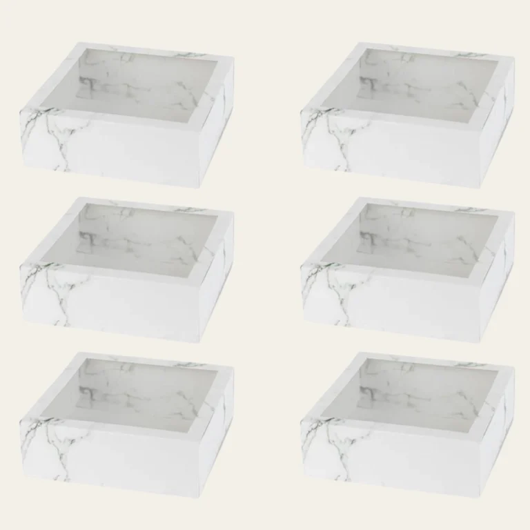 Square White Clear Window Gift Boxes - Hot Custom Boxes