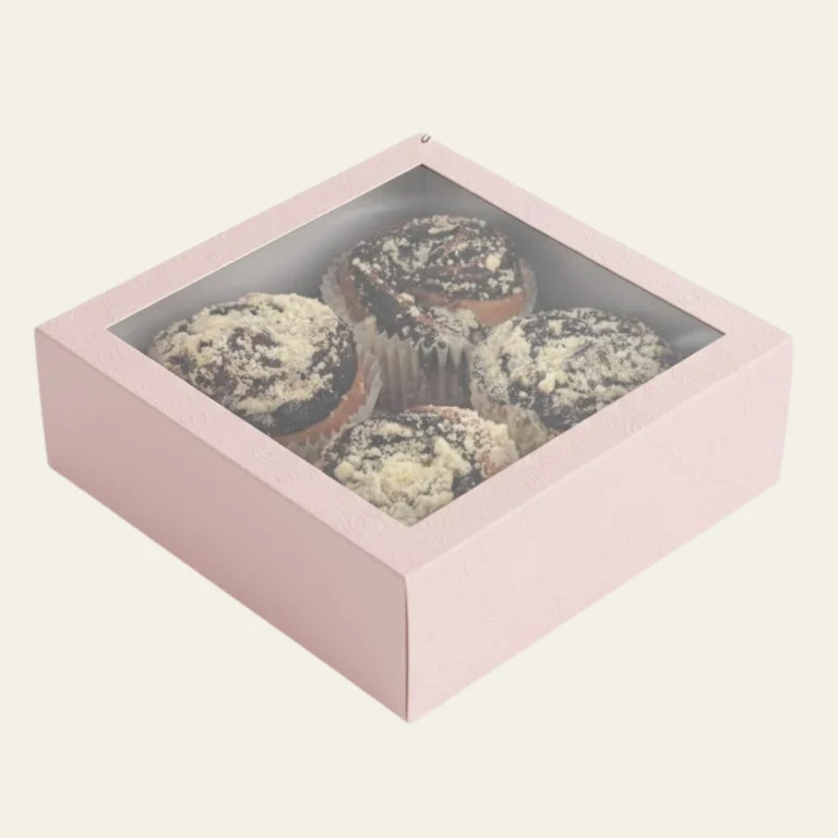 Square Pink Clear Window Gift Boxes - Hot Custom Boxes