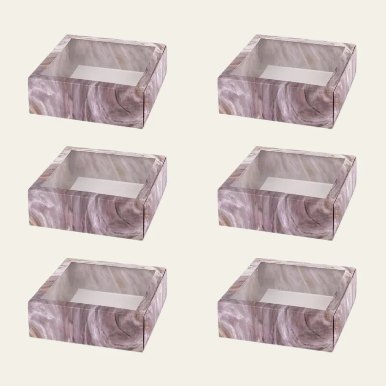 Square Pink Clear Window Gift Boxes - Hot Custom Boxes