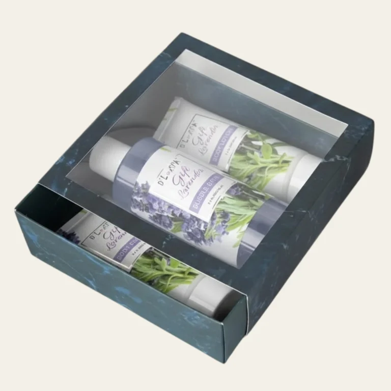 Square Blue Clear Window Gift Boxes - Hot Custom Boxes